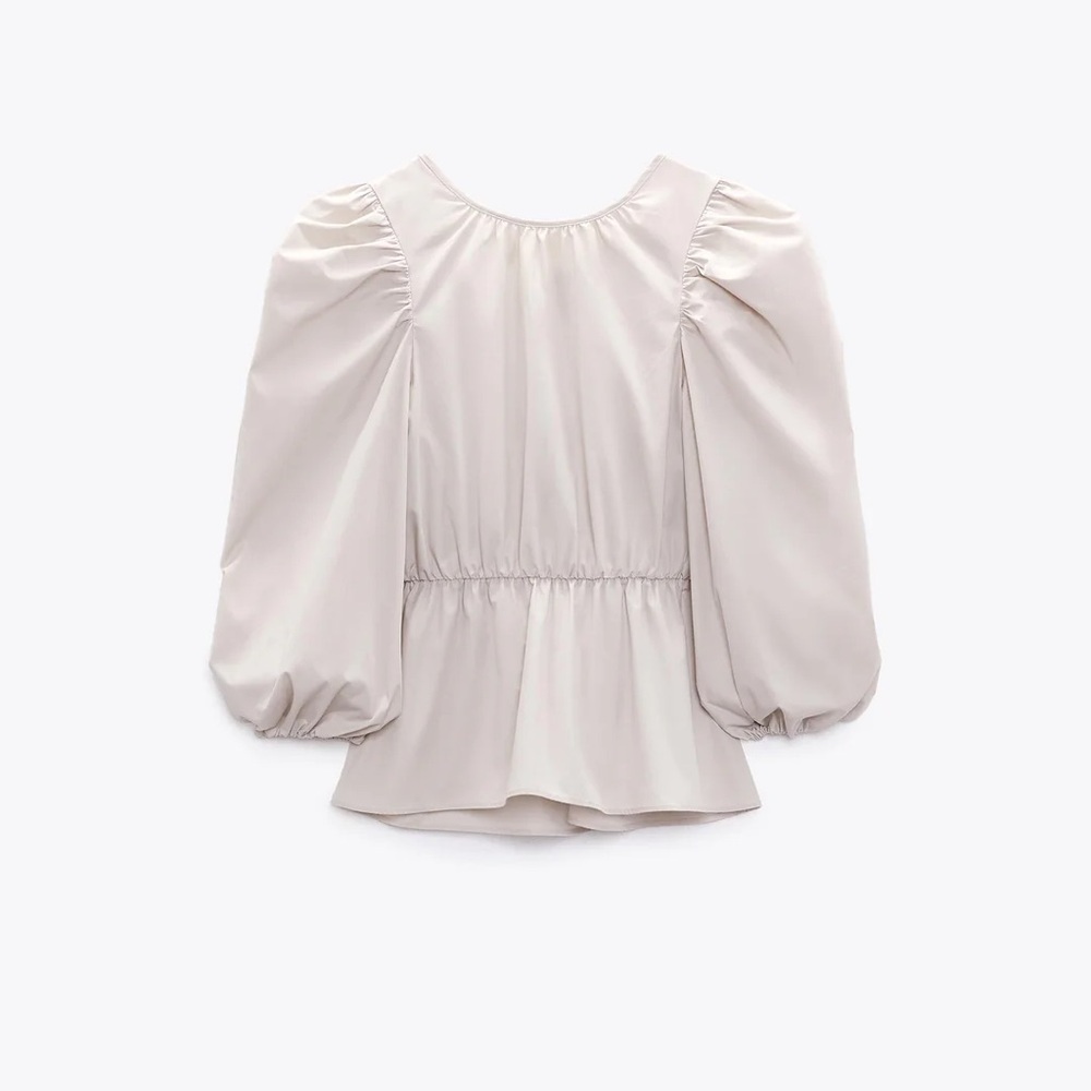 ZARA balloon sleeve top. Brand new never worn with tags.